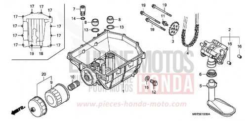 POMPE A HUILE XL1000V4 de 2004